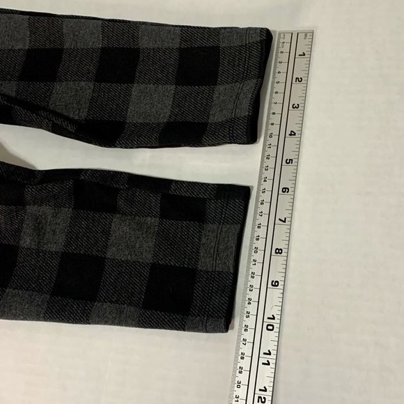 LOFT Women's Buffalo Plaid Ponte Leggings Grey/Black | Size Medium | Great Cond - Picture 11 of 16